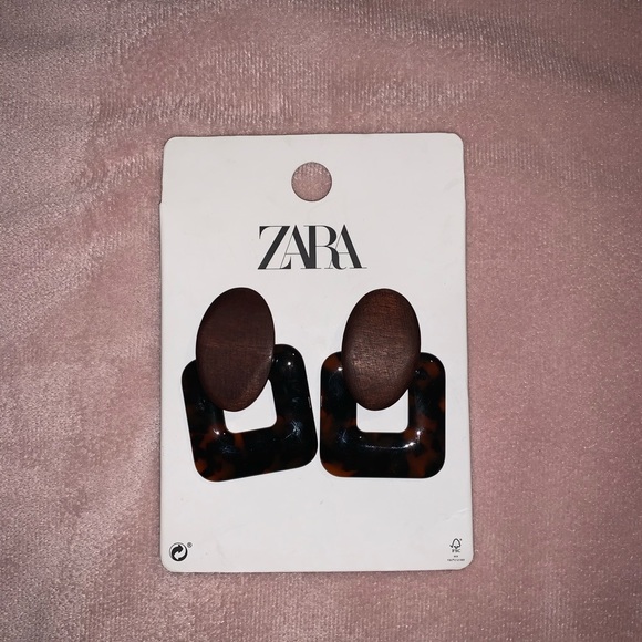 Zara Accessories - Brown Dangle Fashion Earrings